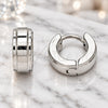 Argolla Huggie 02.255.0011.10 Acero Inoxidable, Pulido, Tono Plateado