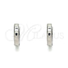 Argolla Huggie 02.255.0012.10 Acero Inoxidable, Pulido, Tono Plateado