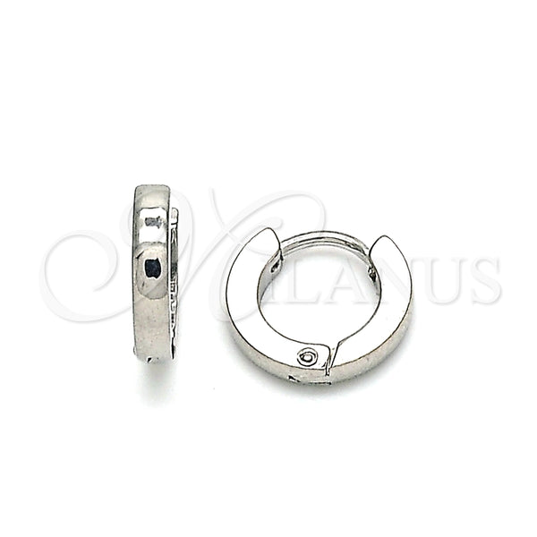 Argolla Huggie 02.255.0012.10 Acero Inoxidable, Pulido, Tono Plateado