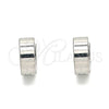 Argolla Huggie 02.255.0013.10 Acero Inoxidable, Pulido, Tono Plateado