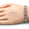 Pulsera Elegante 03.380.0062.08 Oro Laminado, Diseño de Libélula, Diamantado, Tres Tonos (08 MM Thickness, 8 Inches Length)