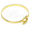 Aro Individual 07.192.0010.04 Oro Laminado, Diseño de Herradura, Pulido, Tono Dorado (05 MM Thickness, Size 4 (2.25 Diameter))