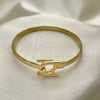 Aro Individual 07.192.0010.04 Oro Laminado, Diseño de Herradura, Pulido, Tono Dorado (05 MM Thickness, Size 4 (2.25 Diameter))