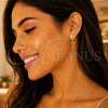 Arete Dormilona 02.100.0113 Oro Laminado, Diamantado, Tono Dorado