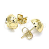 Arete Dormilona 02.100.0116 Oro Laminado, Pulido, Tono Dorado