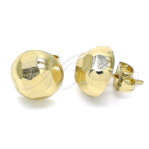 Arete Dormilona 02.100.0118.1 Oro Laminado, Pulido, Tono Dorado