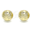 Arete Dormilona 02.100.0119.1 Oro Laminado, Diamantado, Tono Dorado
