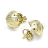 Arete Dormilona 02.100.0119.1 Oro Laminado, Diamantado, Tono Dorado