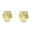 Arete Dormilona 02.100.0055.1 Oro Laminado, Diamantado, Tono Dorado