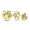 Arete Dormilona 02.100.0055.1 Oro Laminado, Diamantado, Tono Dorado