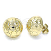 Arete Dormilona 02.100.0121.1 Oro Laminado, Diamantado, Tono Dorado