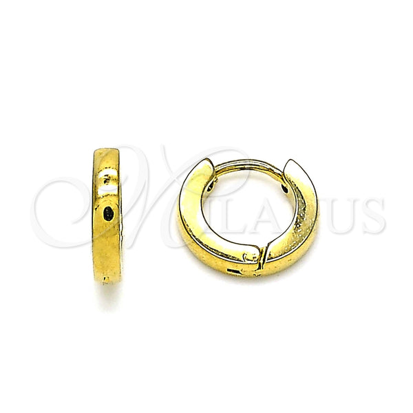 Argolla Huggie 02.255.0012.1.10 Acero Inoxidable, Pulido, Tono Dorado