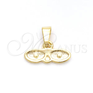 Dije Religioso 05.02.0066.1 Oro Laminado, Pulido Rojo, Tono Dorado