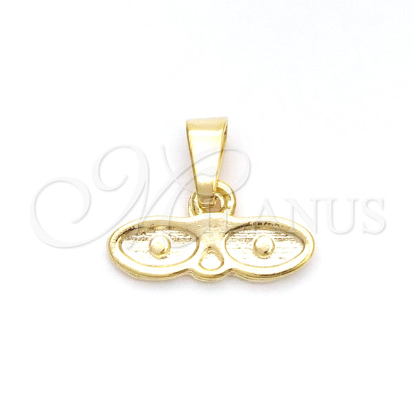 Dije Religioso 05.02.0066.1 Oro Laminado, Pulido Rojo, Tono Dorado