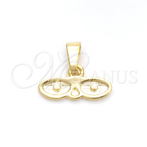 Dije Religioso 05.02.0066.1 Oro Laminado, Pulido Rojo, Tono Dorado