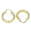 Argolla Mediana 02.170.0313.30 Oro Laminado, Diamantado, Tono Dorado