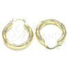 Argolla Mediana 02.213.0228.30 Oro Laminado, Diamantado, Tono Dorado