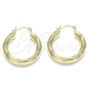 Argolla Mediana 02.213.0228.30 Oro Laminado, Diamantado, Tono Dorado