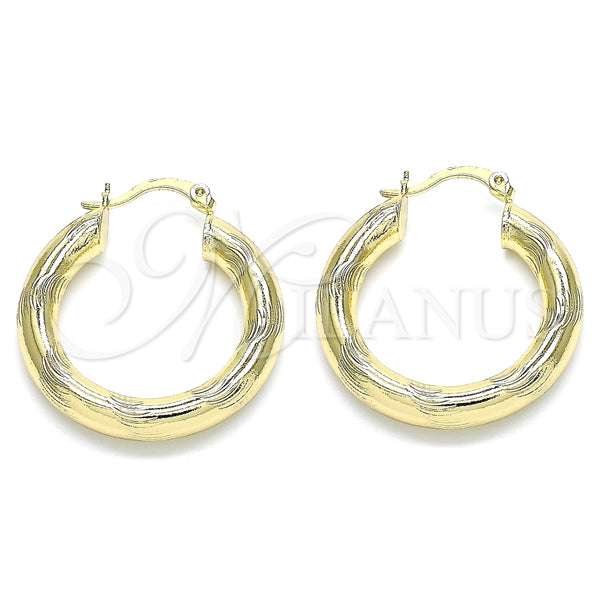 Argolla Mediana 02.213.0228.30 Oro Laminado, Diamantado, Tono Dorado