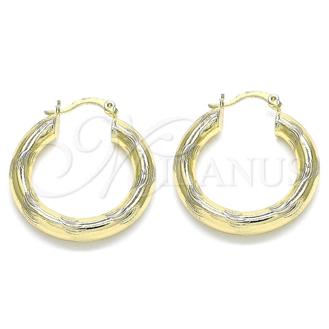 Argolla Mediana 02.213.0228.30 Oro Laminado, Diamantado, Tono Dorado