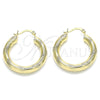 Argolla Mediana 02.213.0228.30 Oro Laminado, Diamantado, Tono Dorado