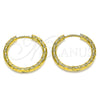 Argolla Huggie 02.384.0021.20 Acero Inoxidable, Pulido, Tono Dorado