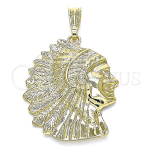 Dije Religioso 05.351.0054.1 Oro Laminado, Pulido, Tono Dorado