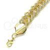 Pulsera Básica 03.331.0186.09 Oro Laminado, Pulido, Tono Dorado (15 MM Thickness, 9 Inches Length)