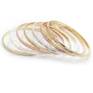 Aro Semanario 07.07.0005.05 Chapa de Oro, Diamantado, Tres Tonos (04 MM Thickness, Size 5 (2.50 Diameter))