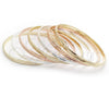 Aro Semanario 07.07.0005.05 Chapa de Oro, Diamantado, Tres Tonos (04 MM Thickness, Size 5 (2.50 Diameter))