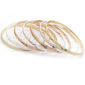 Aro Semanario 07.07.0010.05 Chapa de Oro, Diamantado, Tres Tonos (04 MM Thickness, Size 5 (2.50 Diameter))