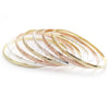 Aro Semanario 07.07.0012.06 Chapa de Oro, Diamantado, Tres Tonos (04 MM Thickness, Size 6 (2.75 Diameter))