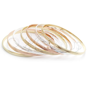 Aro Semanario 07.07.0014.06 Chapa de Oro, Diamantado, Tres Tonos (04 MM Thickness, Size 6 (2.75 Diameter))