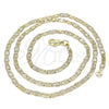 Gargantilla Basica 04.213.0214.18 Oro Laminado, Diseño de Mariner, Pulido, Tono Dorado (03 MM Thickness, 18 Inches Length)