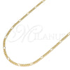 Gargantilla Basica 04.213.0218.18 Oro Laminado, Pulido, Tono Dorado (02 MM Thickness, 18 Inches Length)