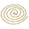 Gargantilla Basica 04.213.0218.18 Oro Laminado, Pulido, Tono Dorado (02 MM Thickness, 18 Inches Length)