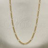 Gargantilla Basica 04.213.0218.18 Oro Laminado, Pulido, Tono Dorado (02 MM Thickness, 18 Inches Length)