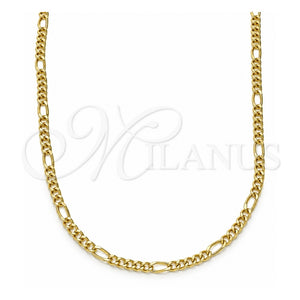 Gargantilla Basica 04.213.0218.18 Oro Laminado, Pulido, Tono Dorado (02 MM Thickness, 18 Inches Length)