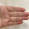 Gargantilla Basica 04.213.0223.18 Oro Laminado, Pulido, Tono Dorado (01 MM Thickness, 18 Inches Length)