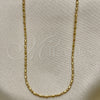 Gargantilla Basica 04.213.0223.18 Oro Laminado, Pulido, Tono Dorado (01 MM Thickness, 18 Inches Length)