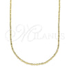 Gargantilla Basica 04.213.0223.18 Oro Laminado, Pulido, Tono Dorado (01 MM Thickness, 18 Inches Length)