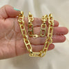 Gargantilla Basica 04.362.0039.18 Oro Laminado, Diseño de Puff Mariner, Pulido, Tono Dorado (11 MM Thickness, 18 Inches Length)
