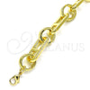 Pulsera Básica 04.362.0039.08 Oro Laminado, Diseño de Puff Mariner, Pulido, Tono Dorado (11 MM Thickness, 8 Inches Length)