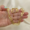 Gargantilla Basica 04.362.0040.18 Oro Laminado, Diseño de Paperclip, Pulido, Tono Dorado (12 MM Thickness, 18 Inches Length)