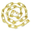Gargantilla Basica 04.362.0043.18 Oro Laminado, Diseño de Paperclip, Pulido, Tono Dorado (09 MM Thickness, 18 Inches Length)