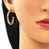Arete Dormilona 02.385.0001.30 Oro Laminado, Diseño de Bola, Pulido, Tono Dorado