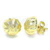 Arete Dormilona 02.100.0124.2 Oro Laminado, Diamantado, Tono Dorado