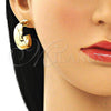 Arete Dormilona 02.163.0152 Oro Laminado, Pulido, Tono Dorado