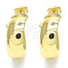 Arete Dormilona 02.163.0152 Oro Laminado, Pulido, Tono Dorado