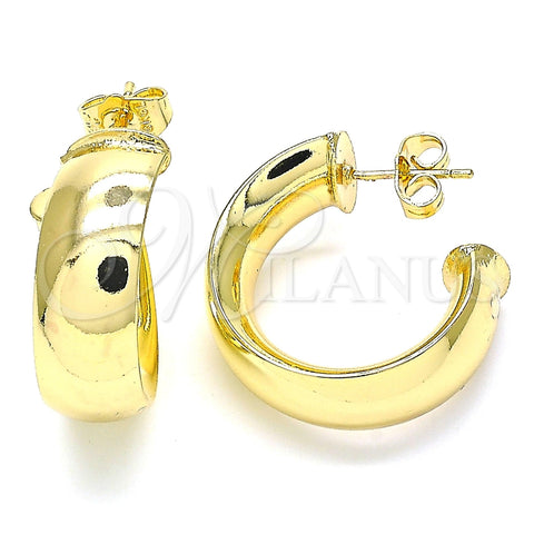 Arete Dormilona 02.163.0152 Oro Laminado, Pulido, Tono Dorado